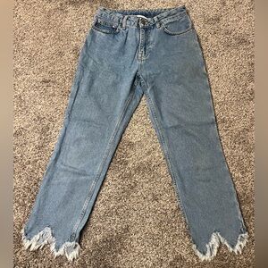 Frayed Hem Jeans